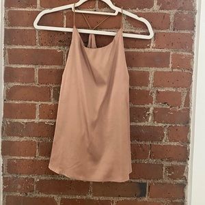 Silky Champagne Racerback Tank